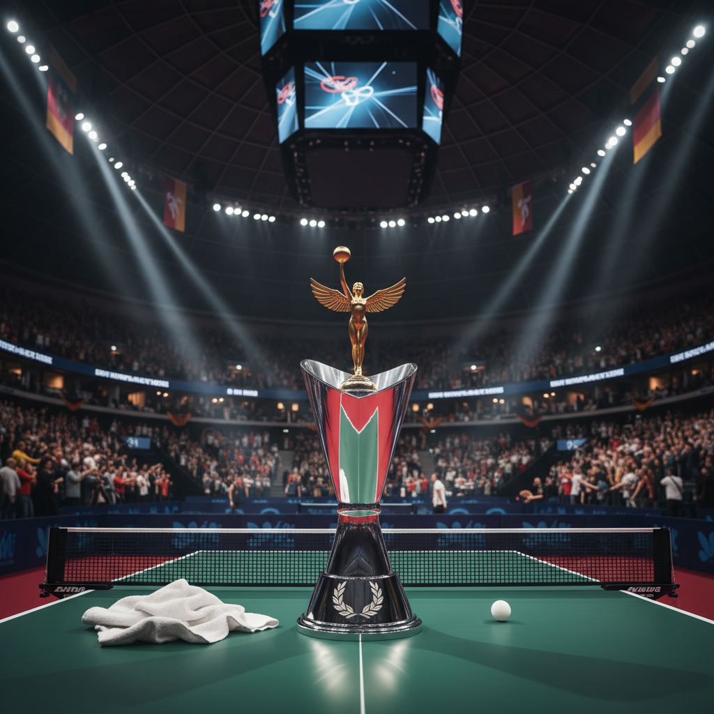 Deutsche Tischtennis-Meisterschaften in einer großen Sporthalle