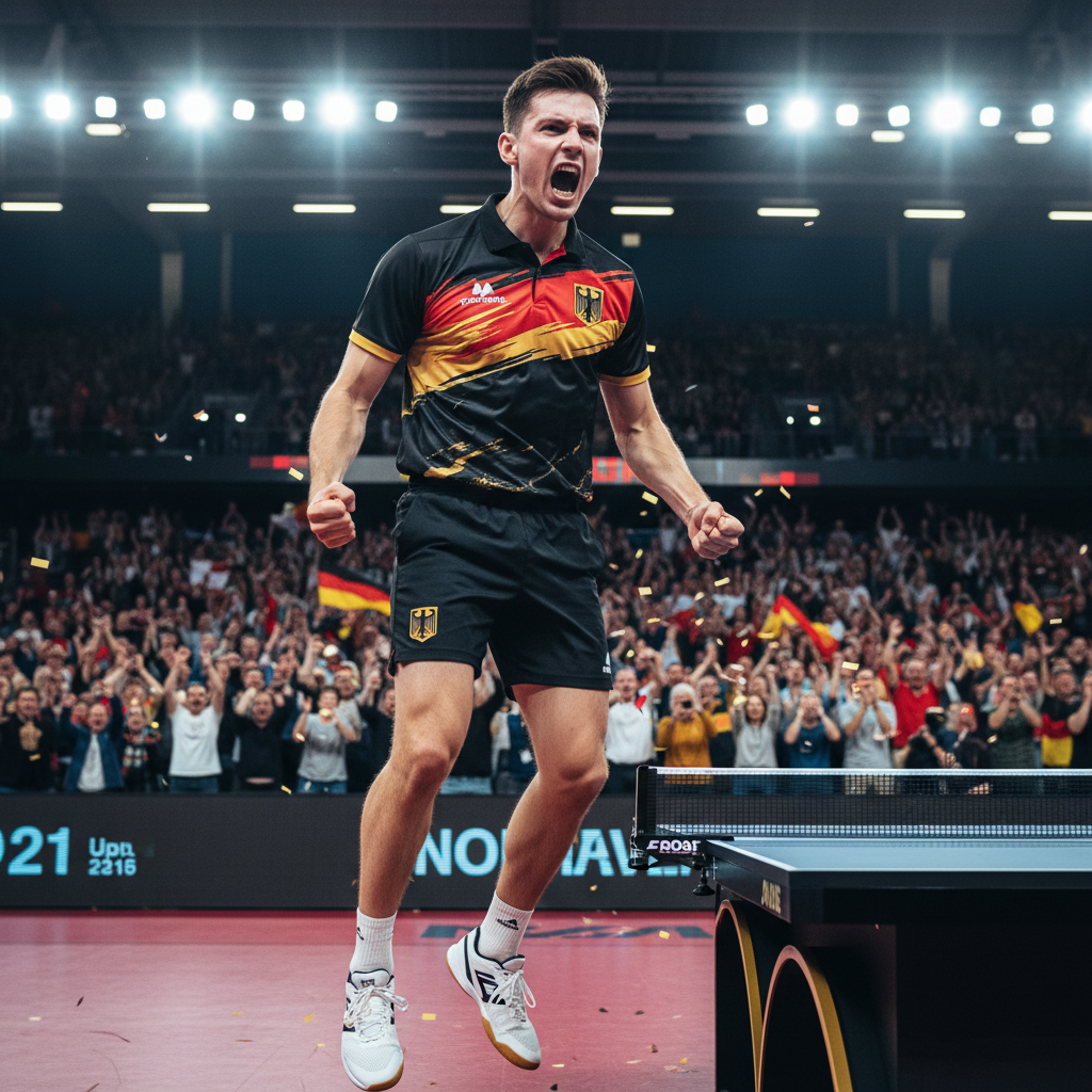 Deutsche Tischtennis-Profis bei einem internationalen Turnier